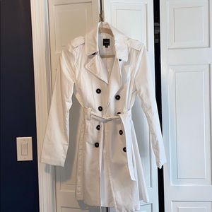 Express white summer trench coat